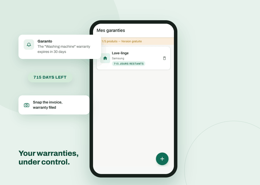 Garanto — your warranties under control